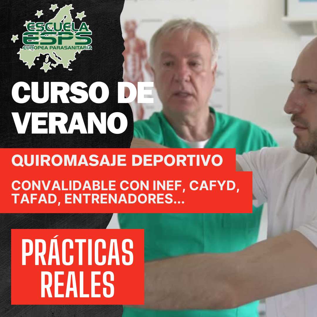Curso de quiromasaje intensivo de verano o semana santa
